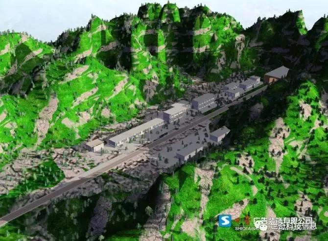 山地建筑群道路规划效果图